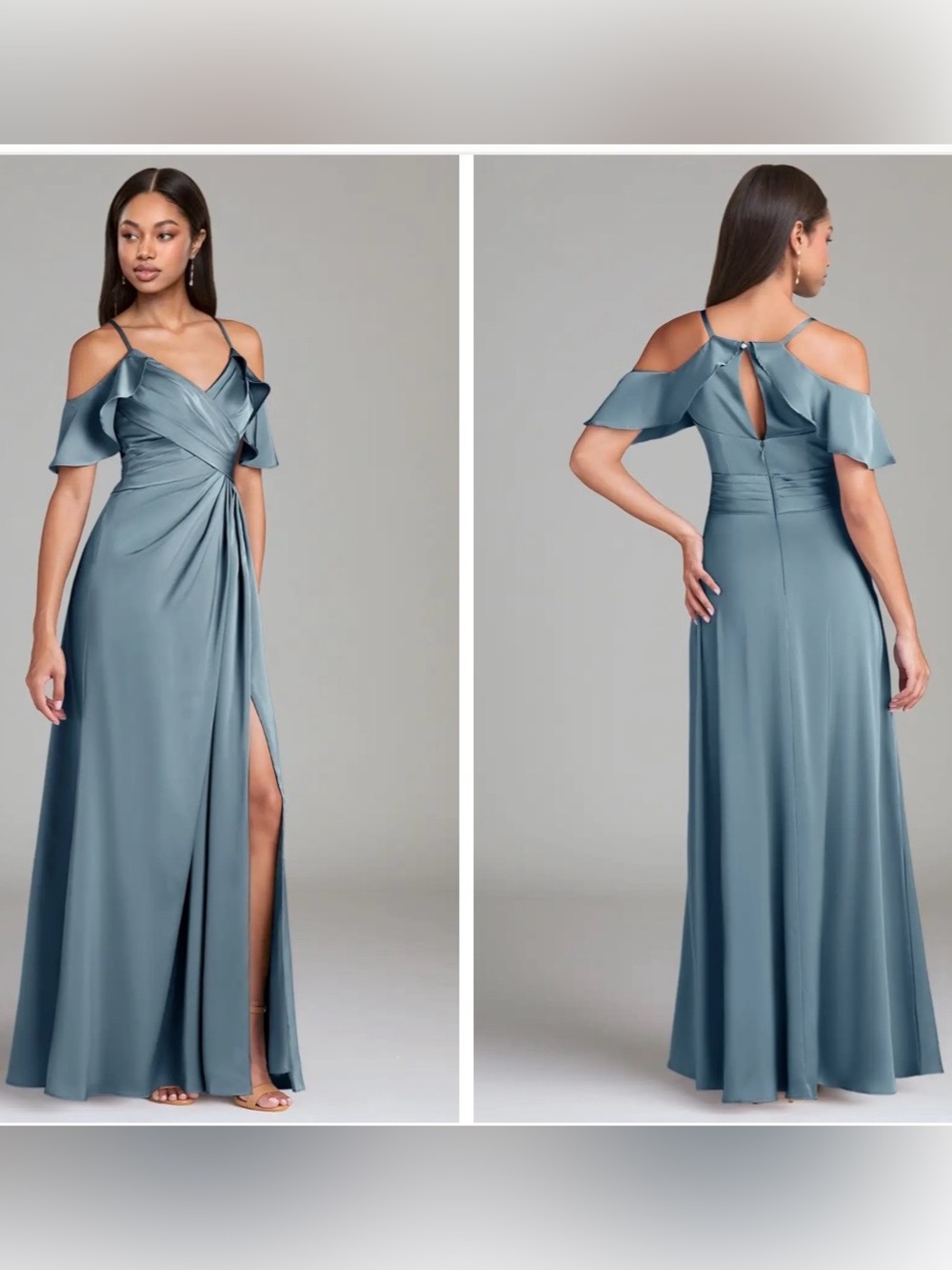 Azazie Dakota Dusty Blue